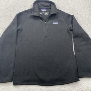 Patagonia Women's Black Half-Zip Sweater